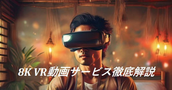 VRメガネをかけた男性　8KVR動画徹底解説